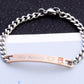 His Queen Her King Black Rose Gold Color Women's Male Chain Crystal Couple Bracelet