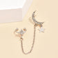 Moon Star Ear Stud Ear Cuff Earrings Cute Dangle Earrings Women Jewelry Gift for Her