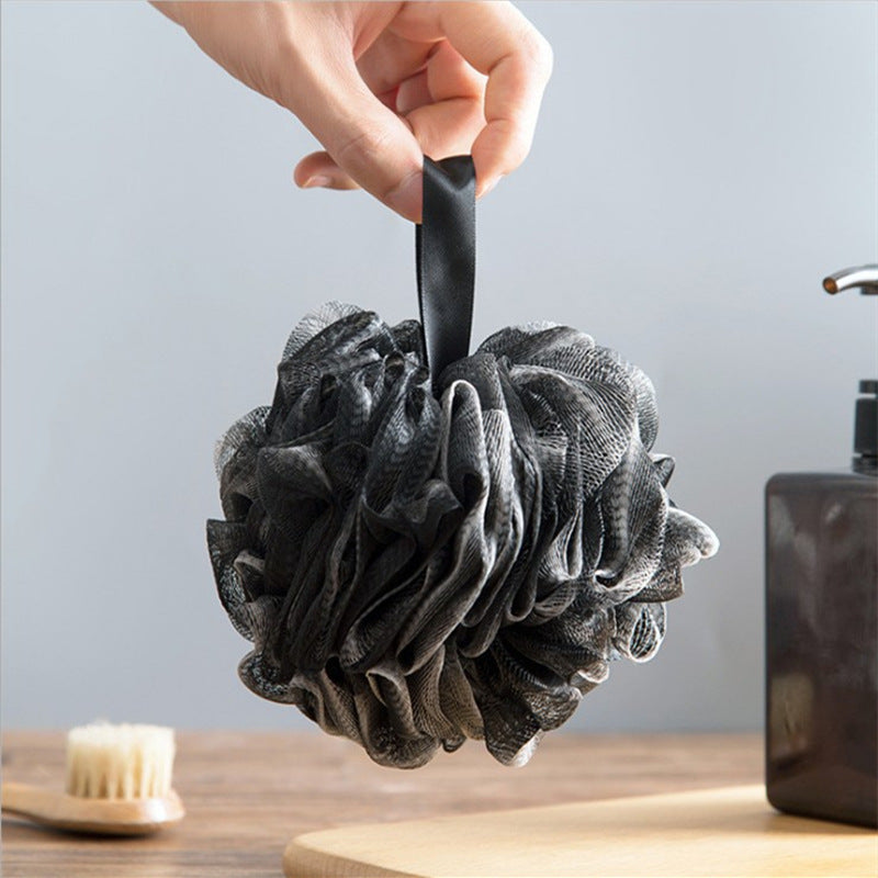 Black bamboo charcoal fiber bath ball