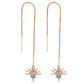 Shining Star Tassel Earrings Back Hanging Exquisite Earrings