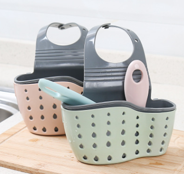 Kitchen Drain Holder Rubber Sponge Storage Rack Basket Wash Cloth Organizer Bathroom Toilet Soap Shelf