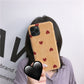 Corduroy wave dot phone case