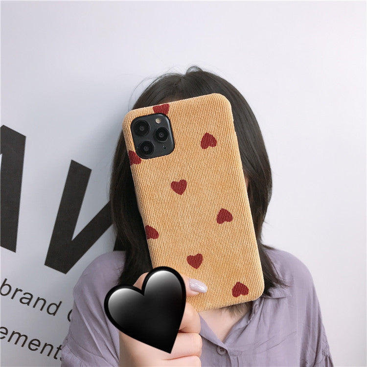 Corduroy wave dot phone case