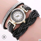 Fashion watch ladies fashion watch, diamond twisted pu belt winding fashion watch
