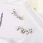 Five Hearts Ear Climber Stud Earrings Women Charm Stud Jewelry Birthday Holiday