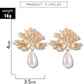 Grape Leaf Design Studs Dangle Earring Exquisite Fashion Drop Earrings For Women