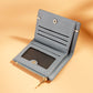Multi card slot short zipper ladies wallet
