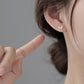 Cute Colorful Crystals Stud Earrings Women Fashionable Luxurious Earrings