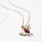 Summer Jewelry Necklace Lady Cartoon Cute Drop Oil Studded Bee Pendant