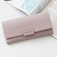 Women's wallet Korean version of the three fold long buckle clasp bag multi-card position pu leather wallet factory direct one generation