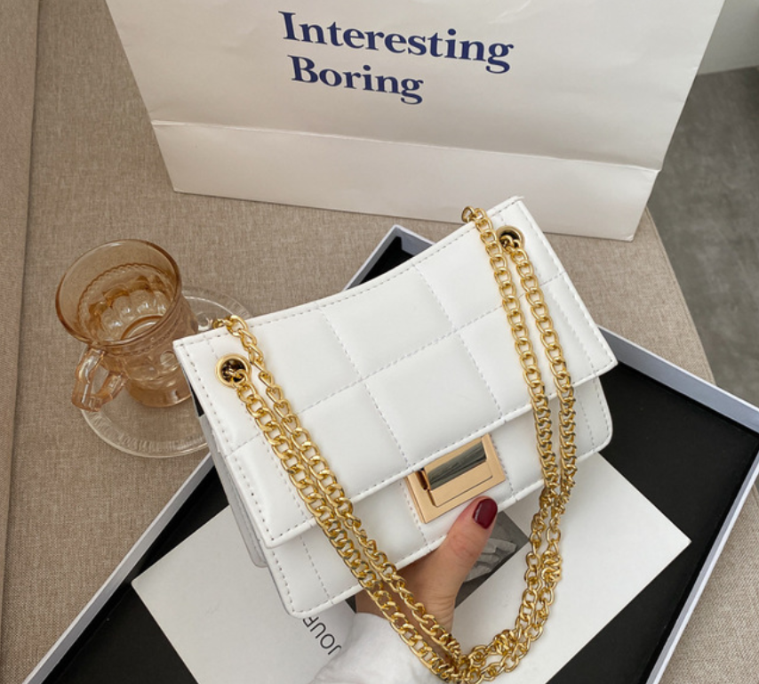 Chain bag embroidery thread messenger bag