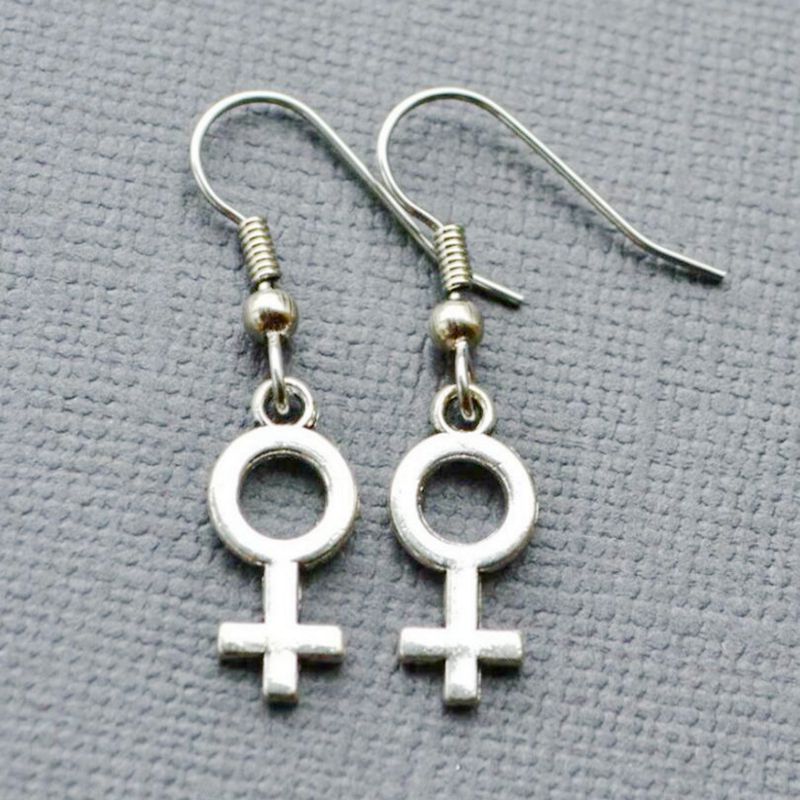 Gender Sign Dangle Earrings Cute Summer Earring Jewelry Gift for Her