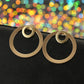 Double Circle Stud Earrings Women Girls Gifts Jewelry Accessories