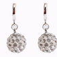 Crystal Design Ball Pendant Jewelry Fashion Dangle Earrings for Girls Party Birthday Gift