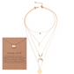 Multi-layer Moon Pendant Necklaces for Women Bohemian Wafer Elegant Necklace