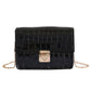 One-shoulder lock small square bag