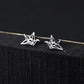 Origami Stud Earrings for Girls Women Stud Jewelry Gift Accessories