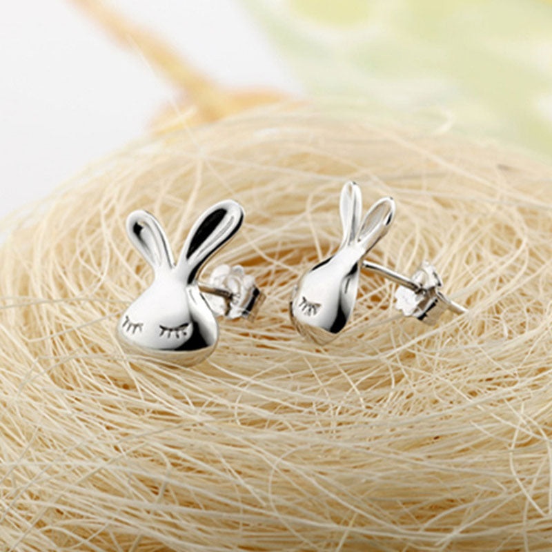 Rabbit Cute Stud Earrings Women Charm Stud Jewelry Birthday Holiday Gifts