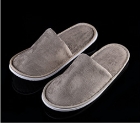 Non-disposable Fleece-like Padded Hospitality Slippers