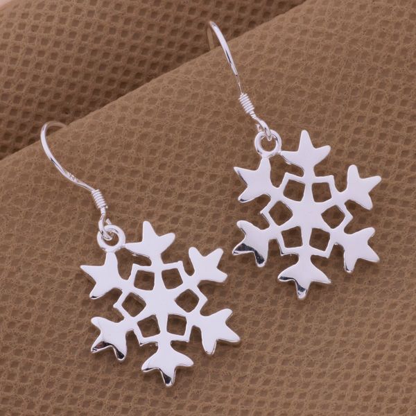 Korean Style Simple Snowflake Earrings