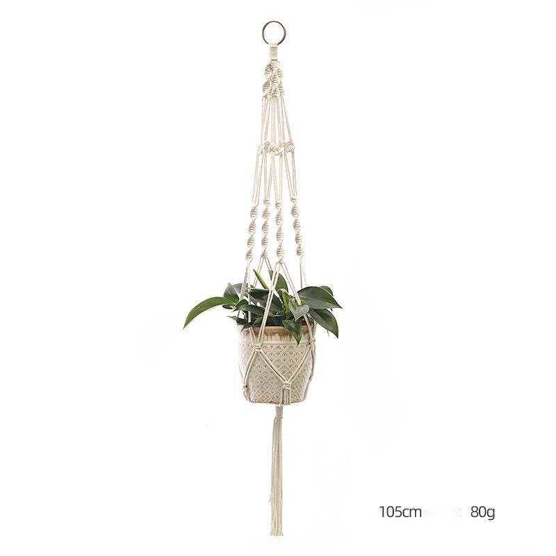 Custom Hand-knitted Hanging Flowerpot Net Bag