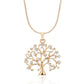 54MM Big Tree Of Life Pendant Necklaces Drilling CZ Zircon Multi Layers Chains Long Necklace Jewelry Gifts For Her