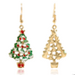 Fashion Jewelry Earrings Christmas Tree Shaped Ear Stud Party Banquet Gift