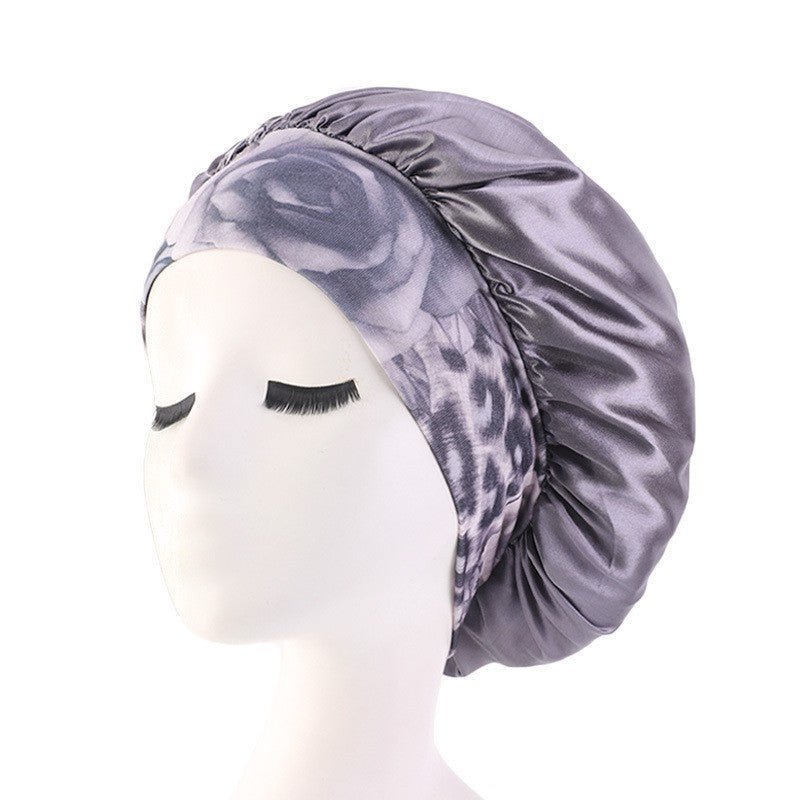 Wide brim hairband with nightcap