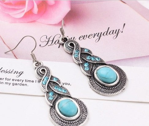 Turquoise Vintage Dangle Earrings Special Gift for Women Girl Fashion Jewelry