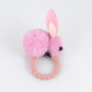 Hair ball rabbit hair ring