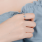 Trendy Silver Color Blue Mermaid Tail Cuff Ring with Cubic Zirco Sea Whale Fish Tail Bague Rings Romantic Gifts