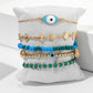 Rice Beads Eye Scallop 5-piece Anklet
