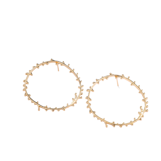 Branch Design Large Hoop Gift Earrings Dangle Women Fashion Jewelry Jewellery