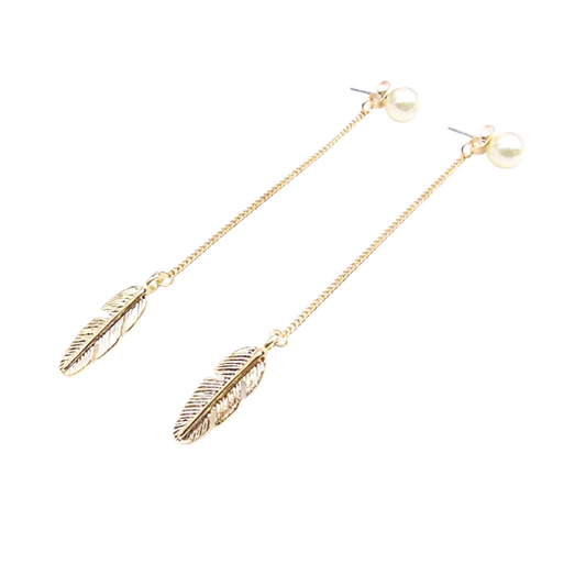 Feathers Tassel Pendant Gift Earrings Dangle Women Fashion Jewelry Jewellery