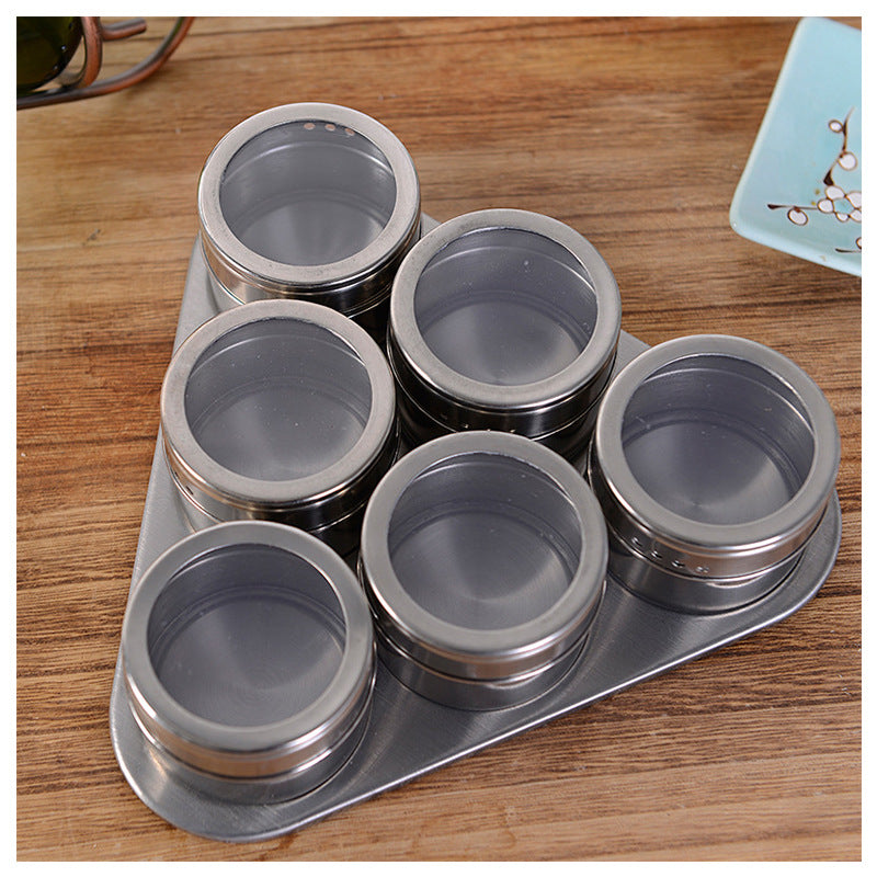 Visible stainless steel spice jar