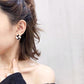 Black and White Twist Stud Earrings for Women Girls Fashion Earrings Piercing