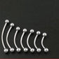 Titanium Steel Curved Rod Umbilical Nail Belly Button Ring Female