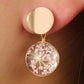 Flower Resin Ear Studs Dangle Fashion Earrings for Women Stylish Party Jewelry Gift