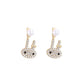 Rabbit Smile Stud Earrings for Women Girls Fashion Earrings Piercing Jewelry