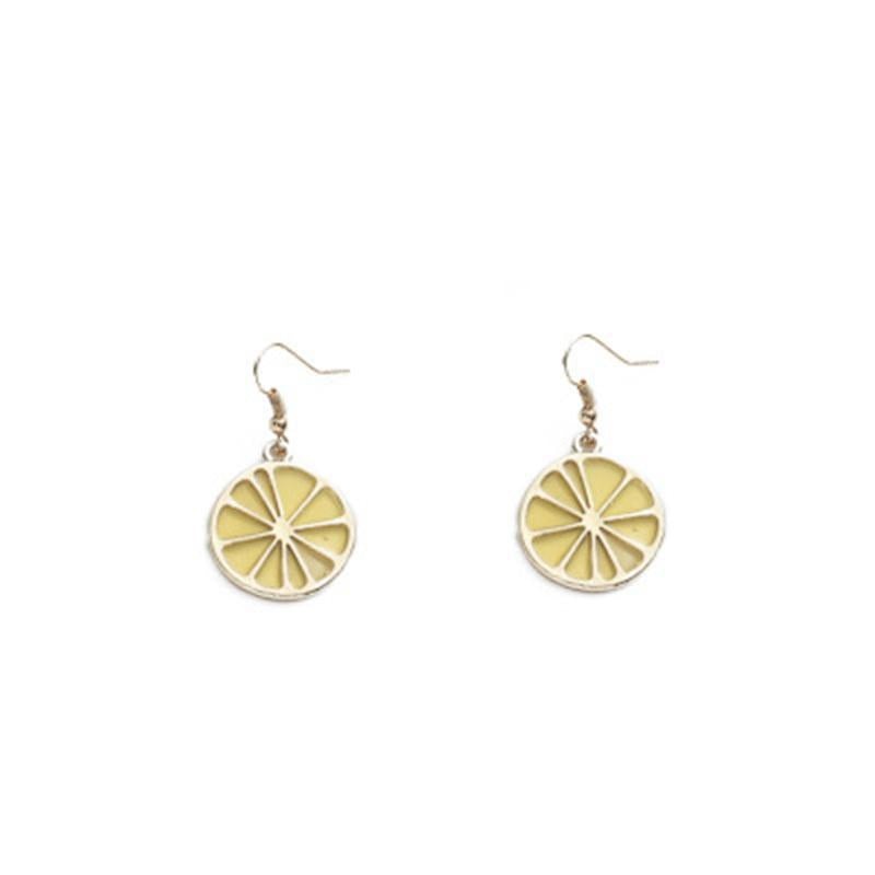 Lemon Slices Jewelry Fashion Dangle Earrings for Girls Party Birthday Gift