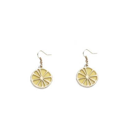 Lemon Slices Jewelry Fashion Dangle Earrings for Girls Party Birthday Gift