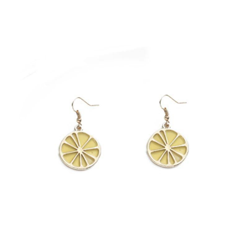 Lemon Slices Jewelry Fashion Dangle Earrings for Girls Party Birthday Gift