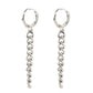 Metal Chain Hoop Dangle Fashion Earrings for Women Stylish Party Jewelry Gift