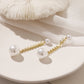 Imitation Pearl Leaf Drop Earring Women Jewelry Mom Gift Everyday Wear Earrings