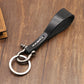Leather Car Key Retro Copper-colored Horseshoe Buckle Waist Pendant