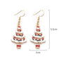 Christmas  Cartoon Dripping Oil Color Earrings