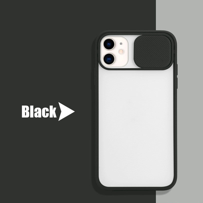 Frosted frame lens phone case