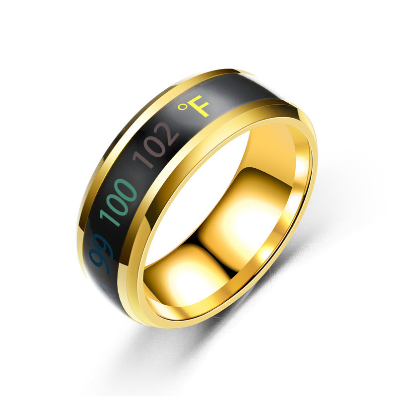 New Fahrenheit Temperature Mood Couple Ring