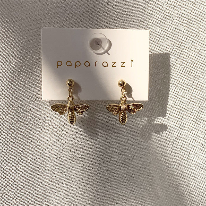Cute Bee Dangling Drop Earring Women Girls Gifts Jewelry Accessories