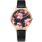 High Quality Fashion Leather Strap Rose Gold Women Watch Casual Love Heart Quartz Wrist Watch Women Dress Ladies Luxury Watches